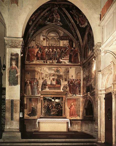 View of the Sassetti Chapel